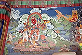 Ladakh - Lamayuru gompa, mural paintings of the Guardians of the Four directions  